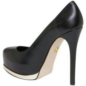 bebe leather pumps